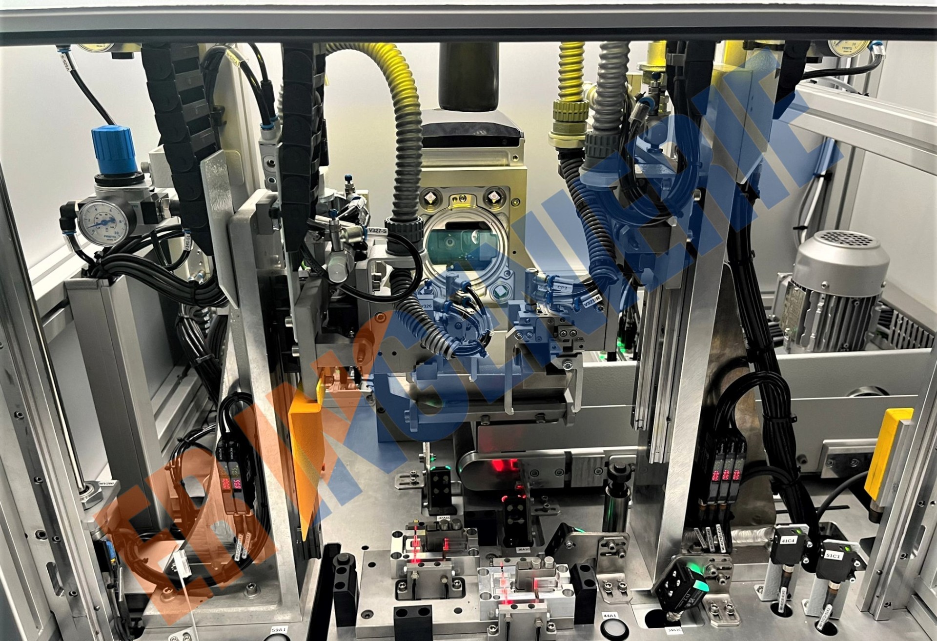 End-of-Line Tester avec gravage laser et contrôle vision