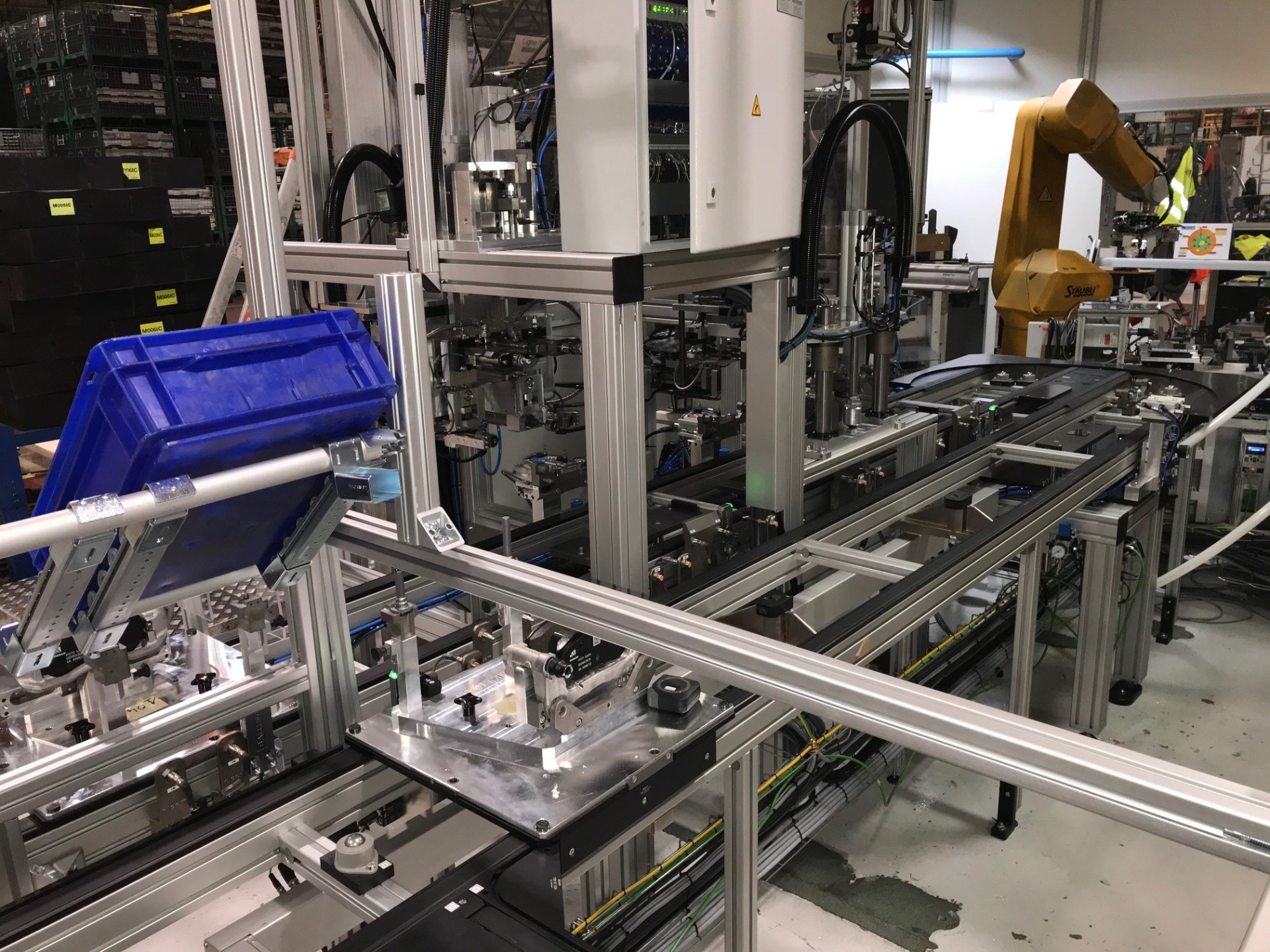 Ligne d'assemblage robotisée 4.0