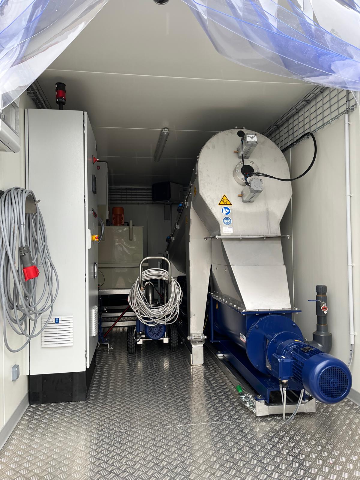 Unité mobile de process dans un container
